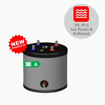 DUPLEX RVS Buffertank PWT-50 - 50L