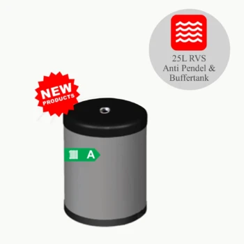 DUPLEX RVS buffervat PWT-25/WM - 25L