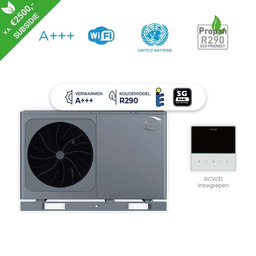 Airwell Wellea M HT R290 lucht-water warmtepomp - 14 kW
