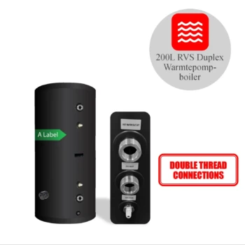 RVS boiler 200XL-LE1/ S-C4 Black - 200L