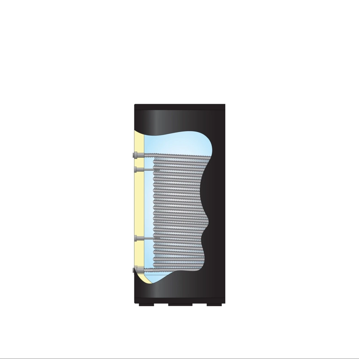 RVS Black 2.0 series A+ boiler - 1 XL 32mm warmtewisselaar - 200L - Afbeelding 3