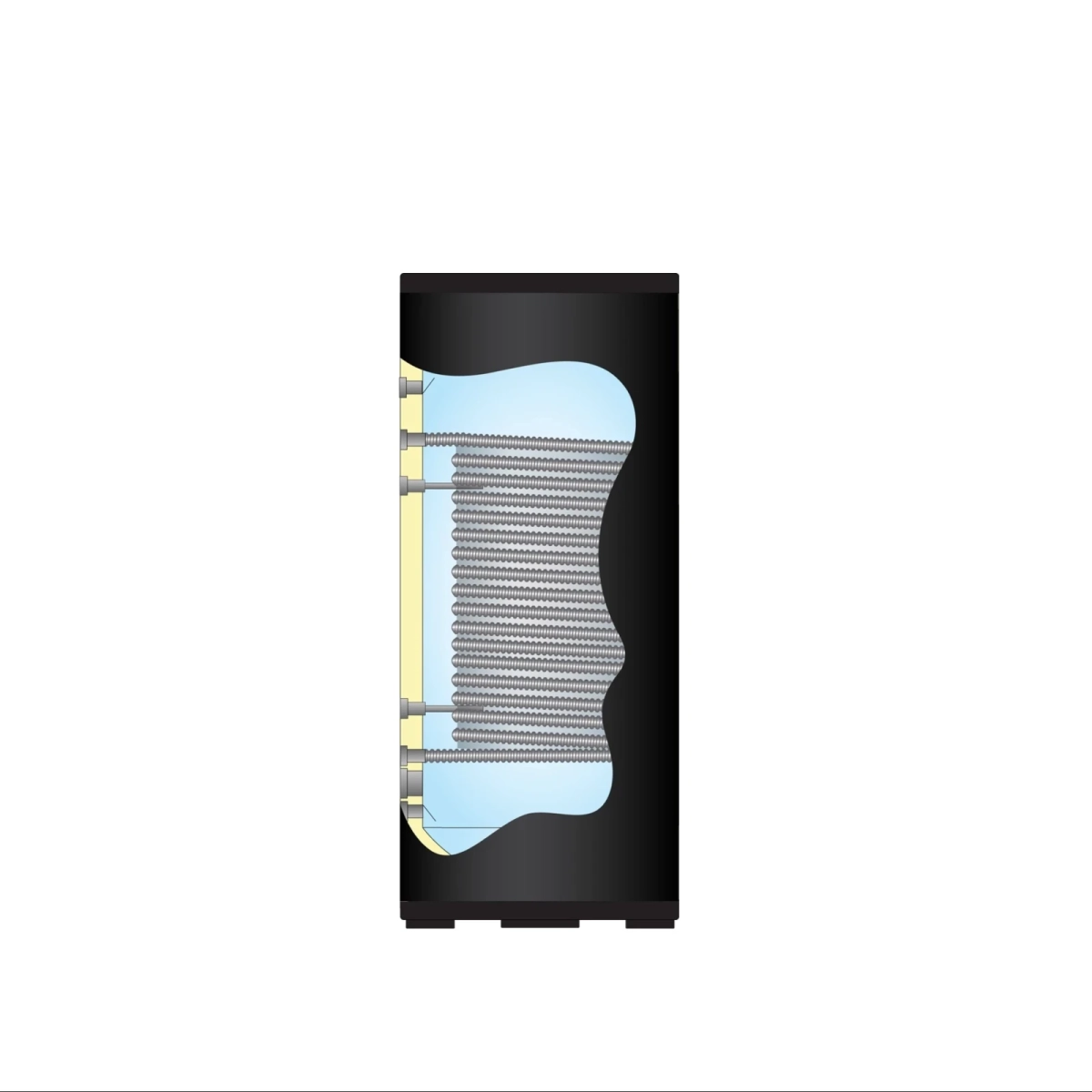 RVS Black Inline boiler - 1 XL 32mm warmtewisselaar - 200L - Afbeelding 4