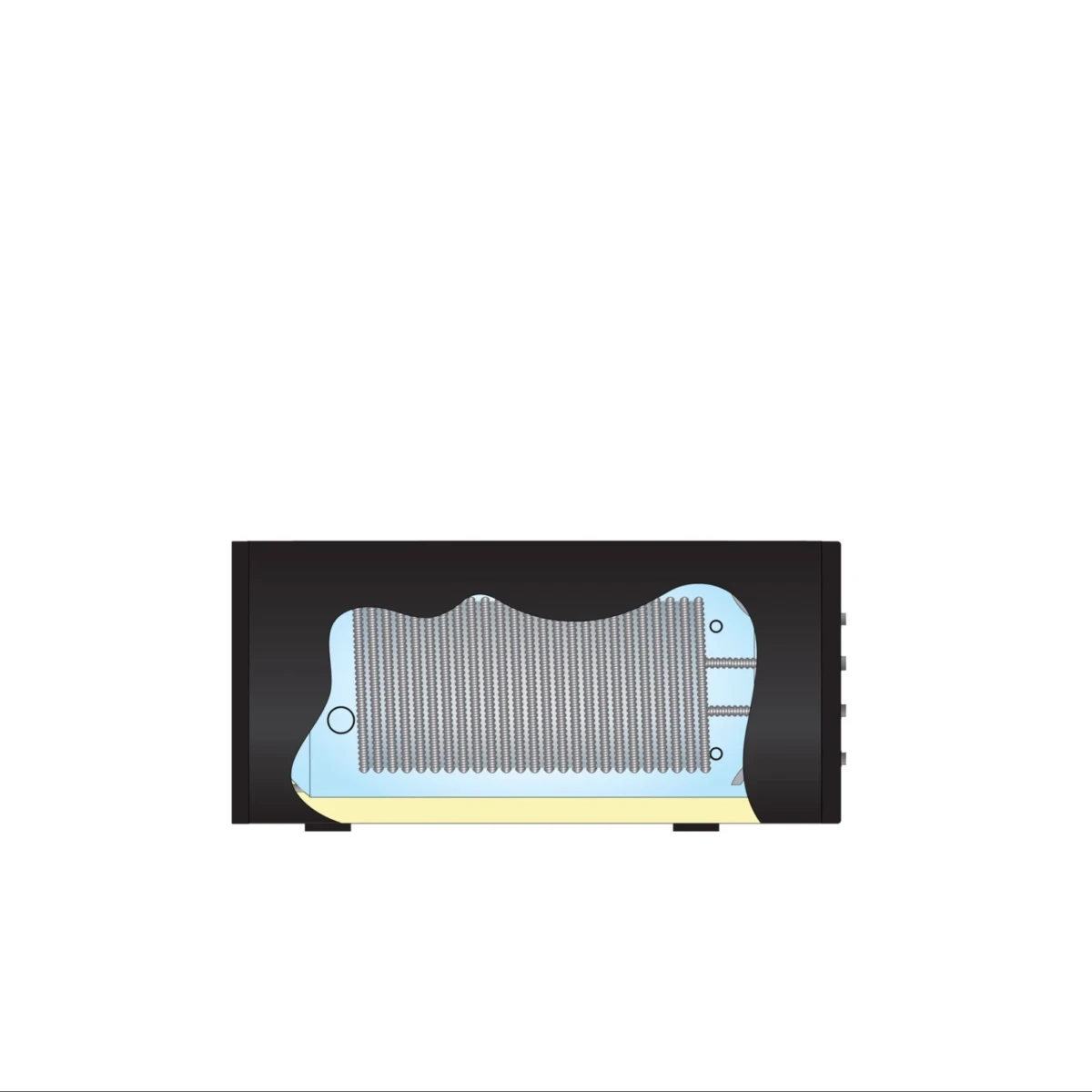 RVS Black 2.0 A+ boiler - 1 XL 32mm warmtewisselaar - horizontaal - 200L - Afbeelding 3
