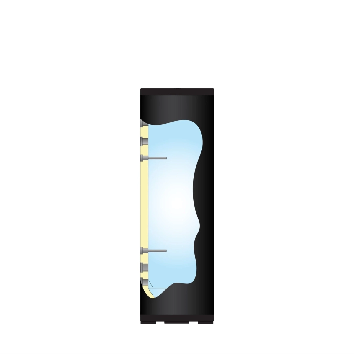 RVS Black Inline buffervat - 160L - Afbeelding 4
