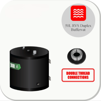 RVS Buffertank BT-50 WM-B-C2 Black - 50L