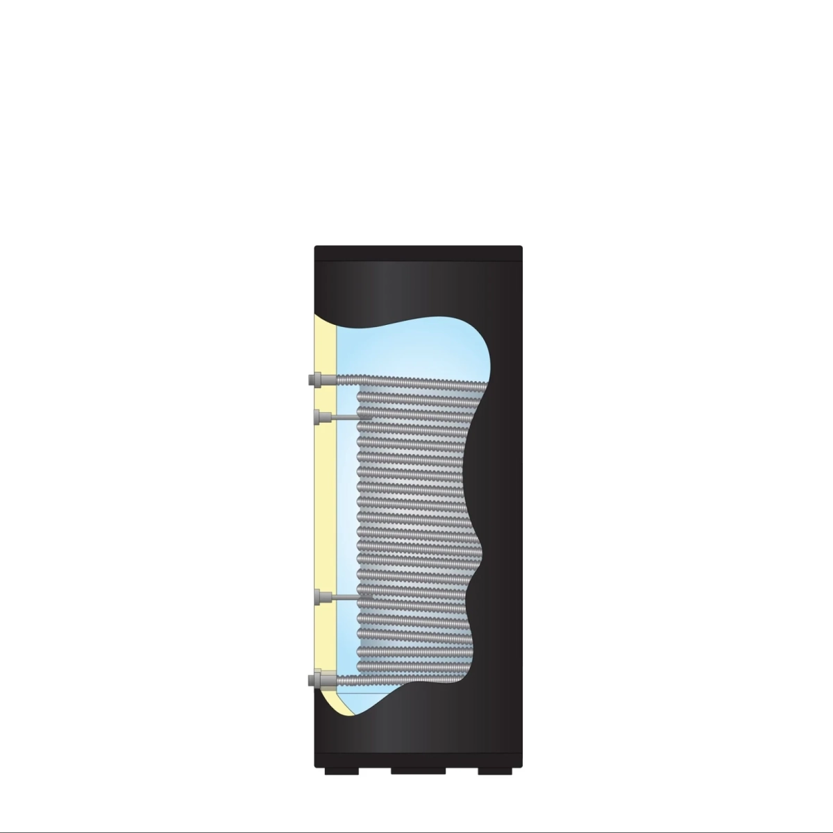 RVS Black 2.0 series A+ boiler - 1 XL 32mm warmtewisselaar - 300L - Afbeelding 3