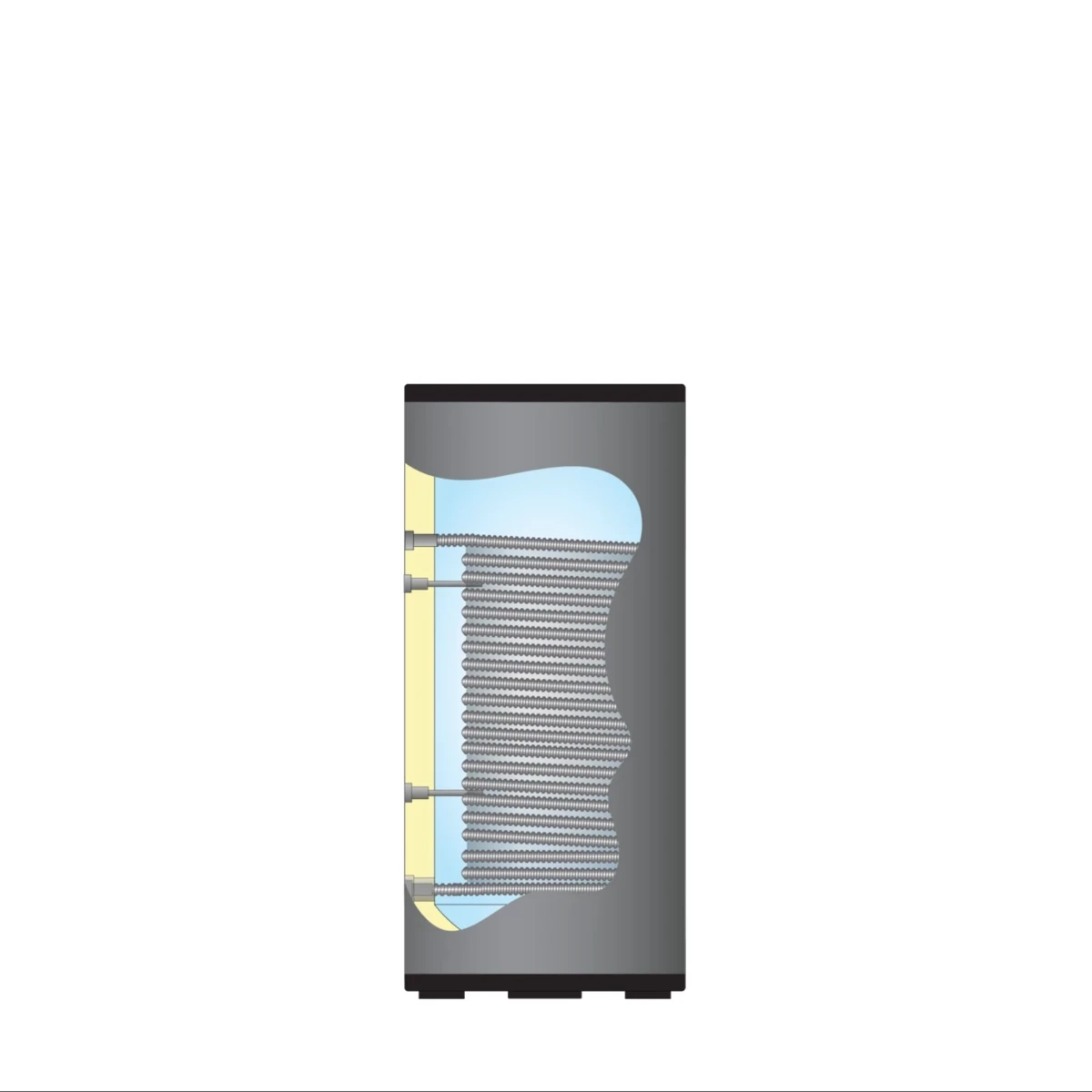 RVS boiler - 300L - 1 XL 28mm warmtewisselaar - A+ - Afbeelding 3