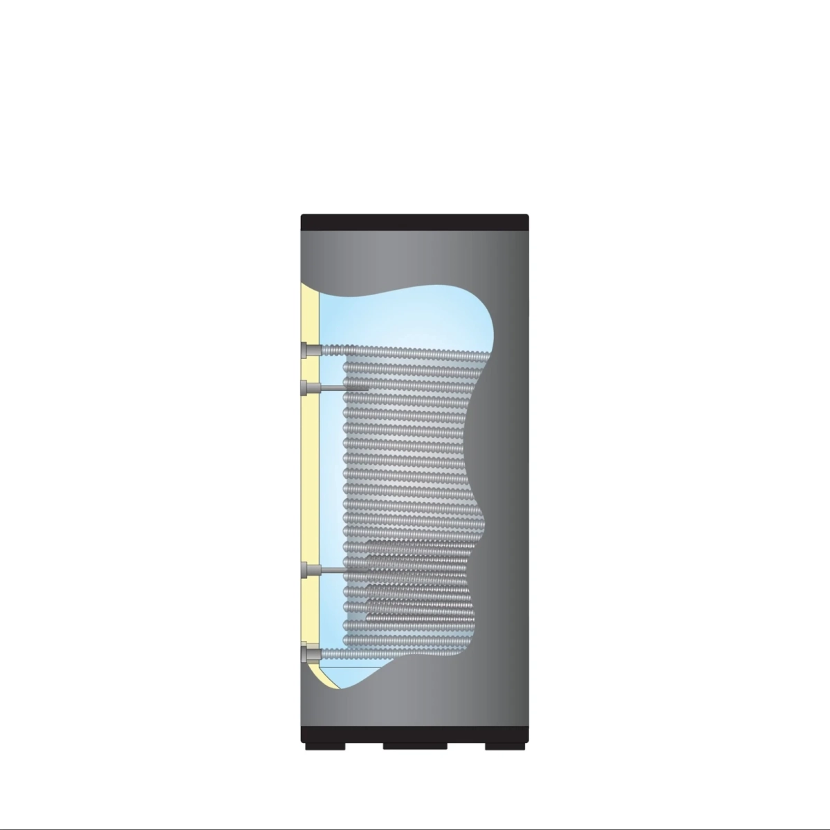 RVS boiler - 300L - 2 XL (22mm en 28mm) warmtewisselaars - Afbeelding 4