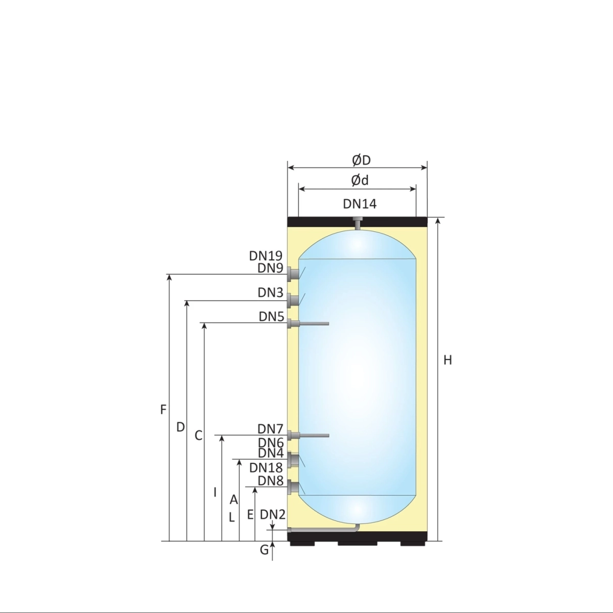 RVS Black Inline buffervat - 200L - Afbeelding 5