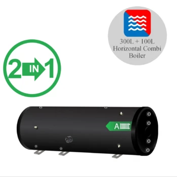 RVS Black series combi boiler horizontaal NXWT 300L + 100L buffer