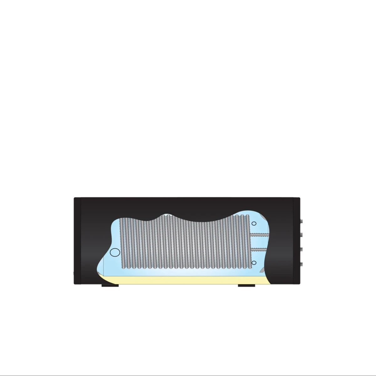 RVS Black 2.0 A+ boiler - 1 XL 32mm warmtewisselaar - horizontaal - 300L - Afbeelding 3