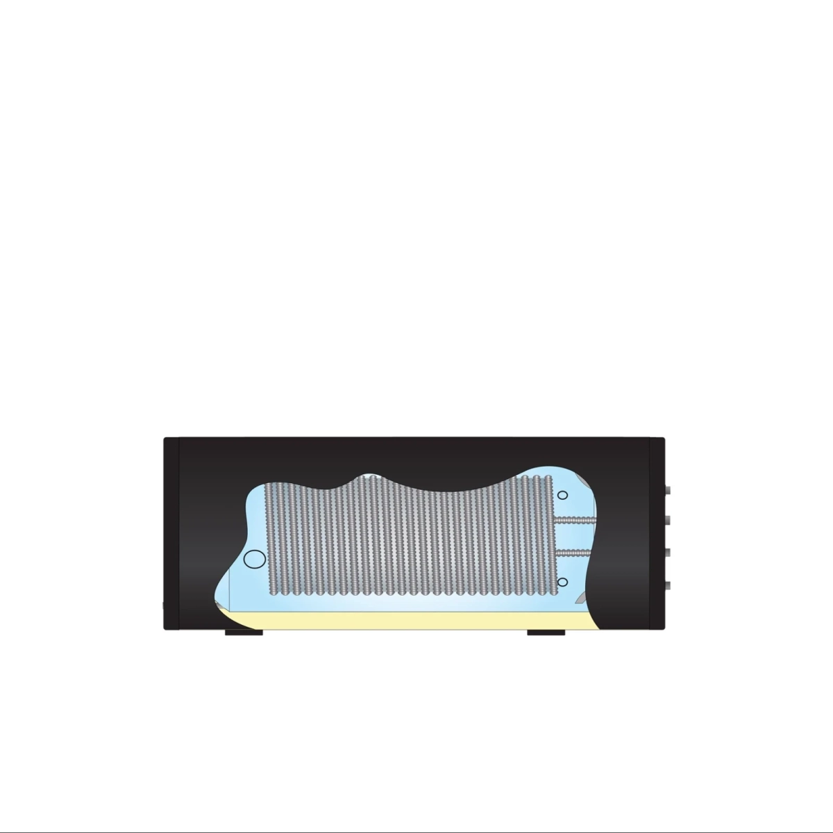 RVS Black 2.0 A+ boiler - 1 XL 32mm warmtewisselaar - horizontaal - 300L - Afbeelding 3