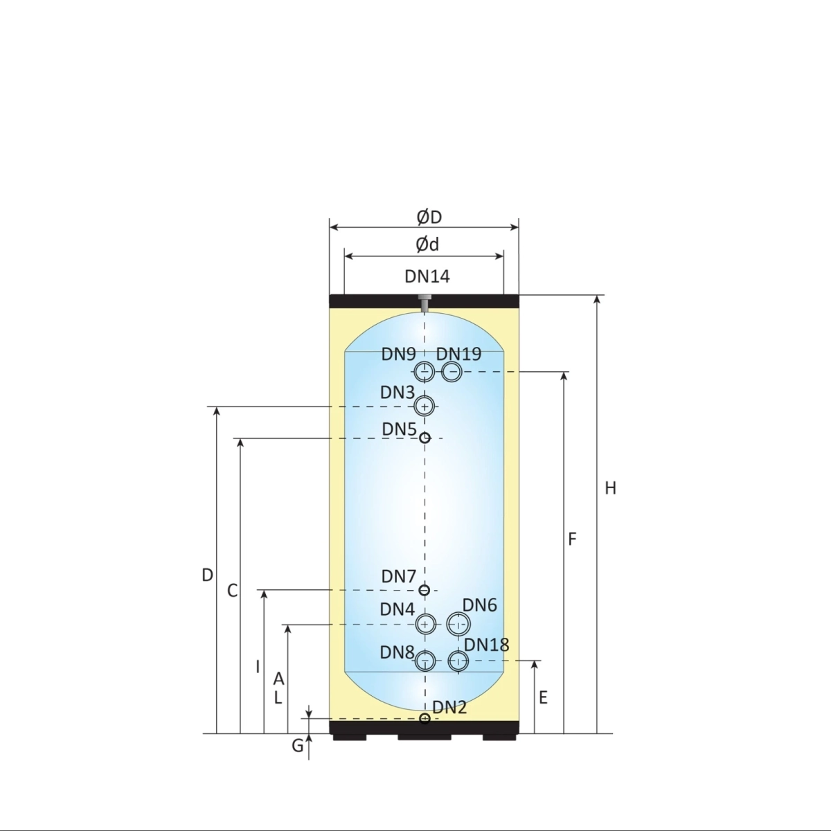 RVS Black Inline buffervat - 200L - Afbeelding 6