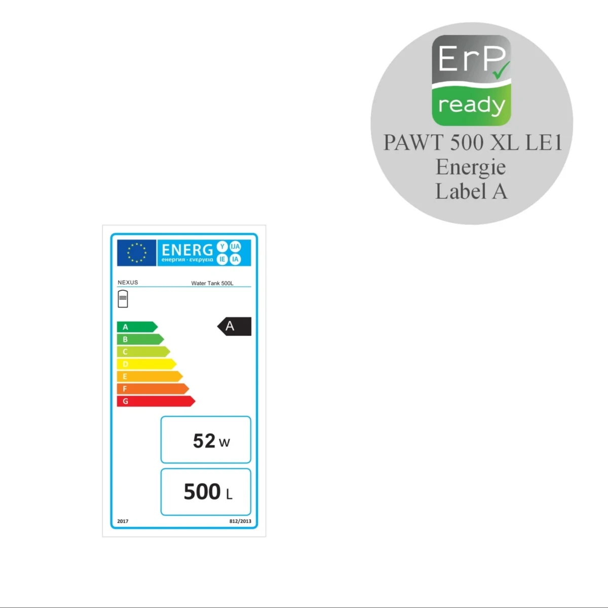 RVS Black Inline boiler - 1 XL 32mm warmtewisselaar - 500L - Afbeelding 2