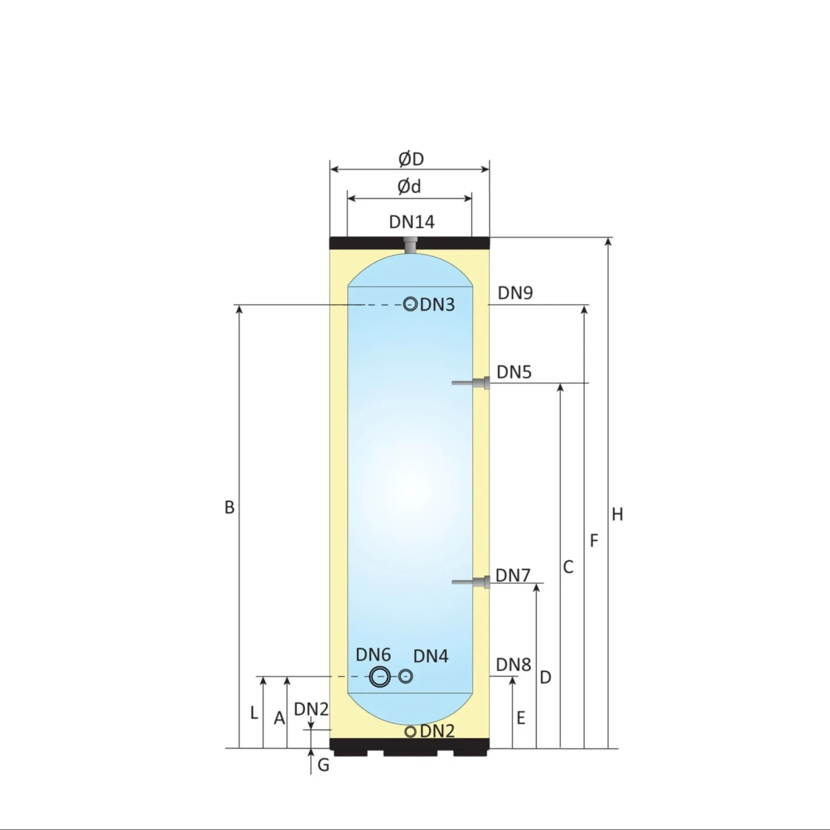 RVS buffervat BT-160 Black - 160L - Afbeelding 7