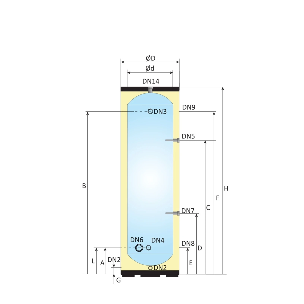 RVS buffervat BT-160 Black - 160L - Afbeelding 7