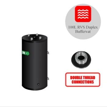 RVS Buffertank BT-100 WM-B-C4 Black - 100L