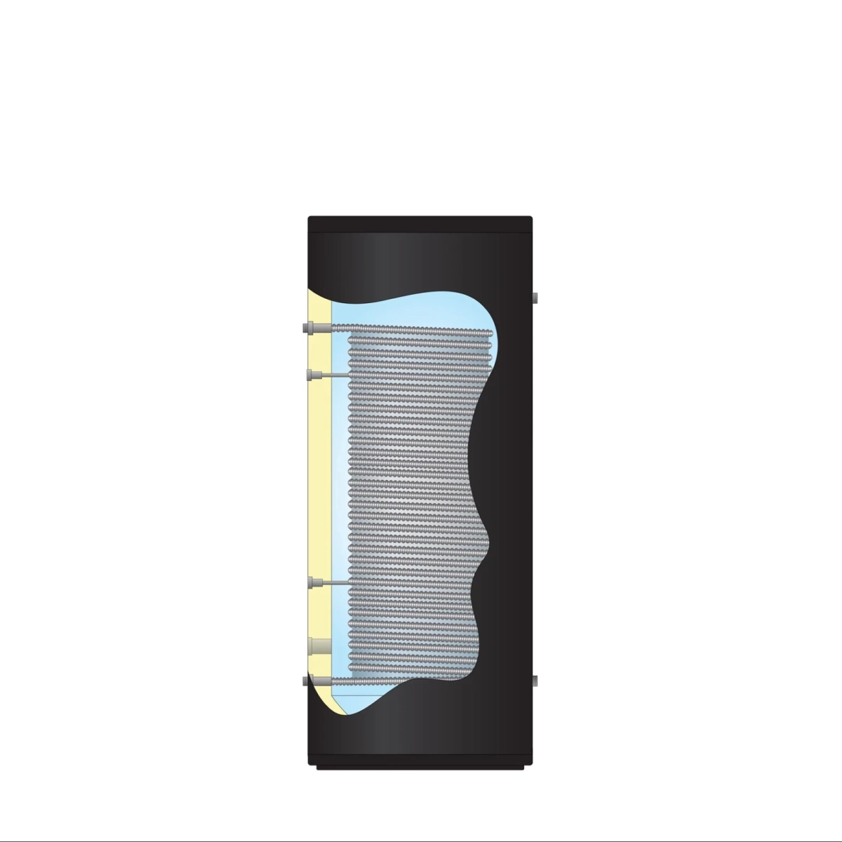 RVS Black 2.0 series A+ boiler - 1 XL 32mm warmtewisselaar - 500L - Afbeelding 3