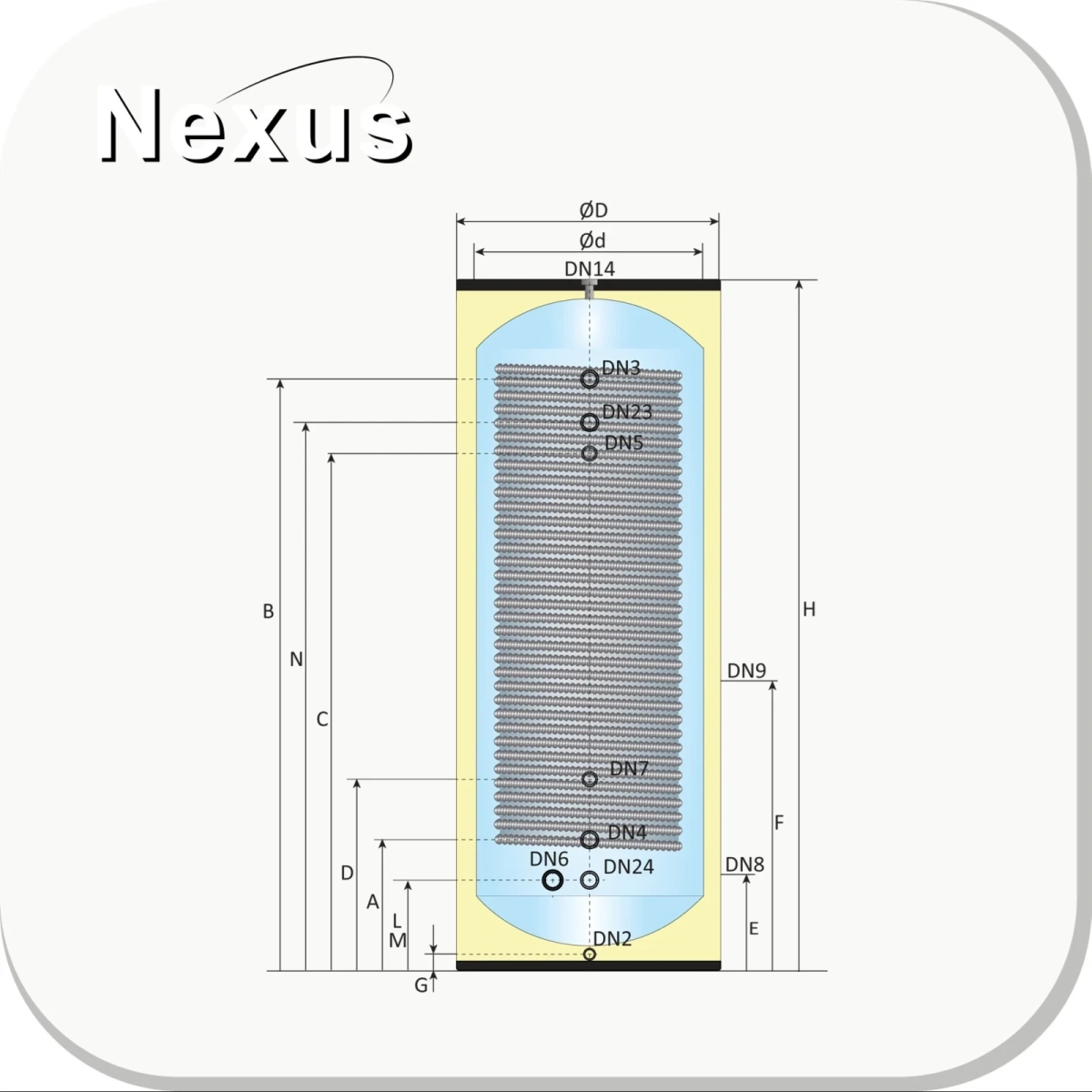 RVS boiler BT-500 XL-LE1 - 500L - 1 XXL 28mm warmtewisselaar - Afbeelding 5