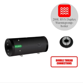 RVS Black series boiler horizontaal 200H XL-LE1 - 200L