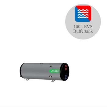 DUPLEX RVS buffervat PWT-100H horizontaal - 100L