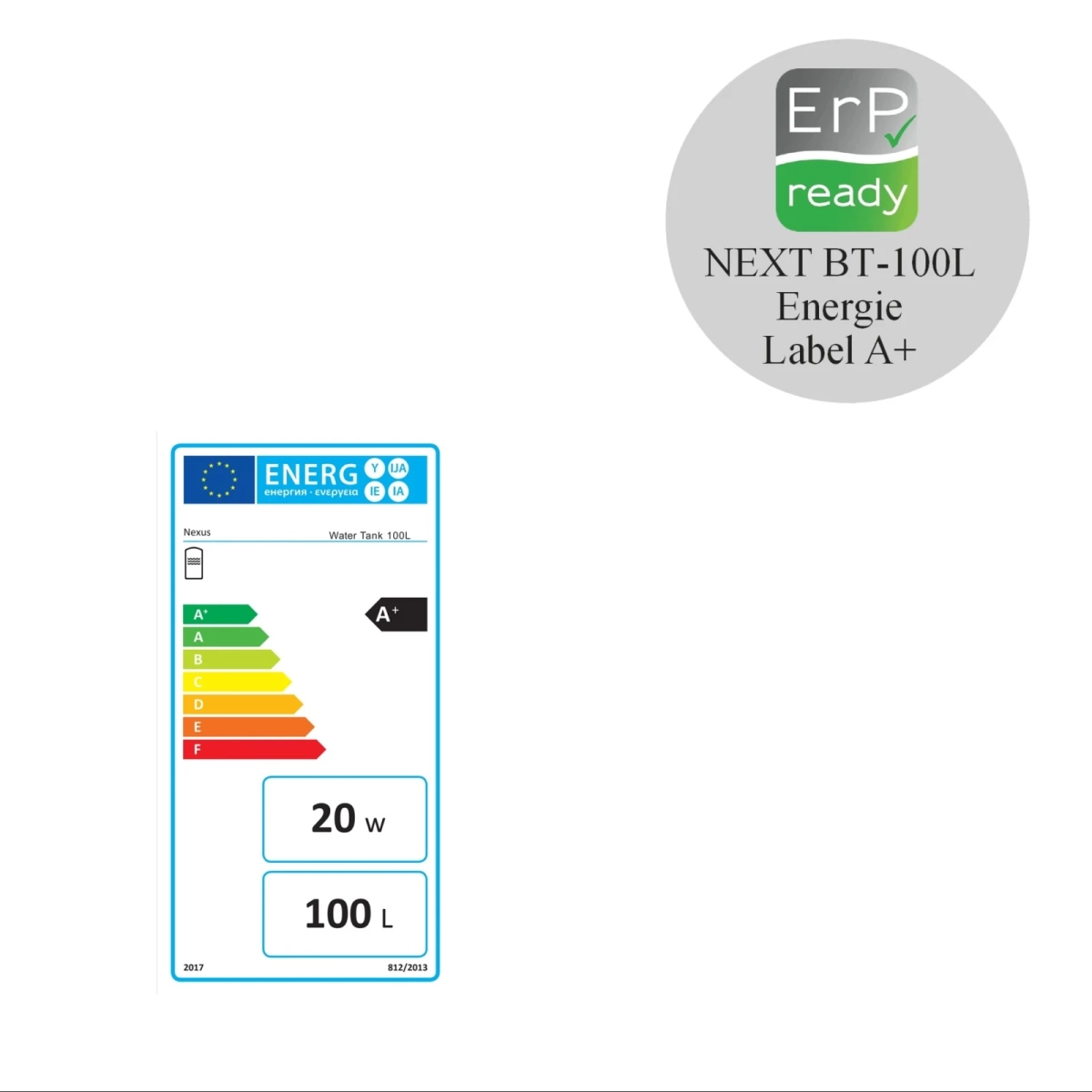RVS combi boiler - 200L + 100L buffer - 1 XL 32mm warmtewisselaar - A+ - Afbeelding 3