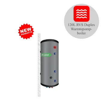 RVS boiler - 120L - 1 XL 32mm warmtewisselaar