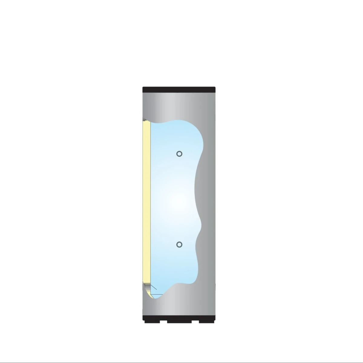 RVS buffervat BT-160 - 160L - Afbeelding 3