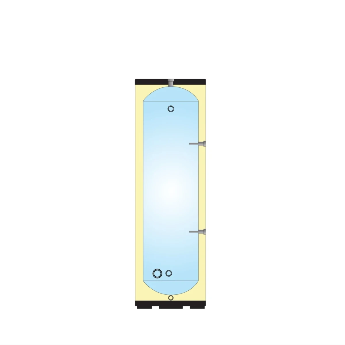 RVS buffervat BT-160 - 160L - Afbeelding 4