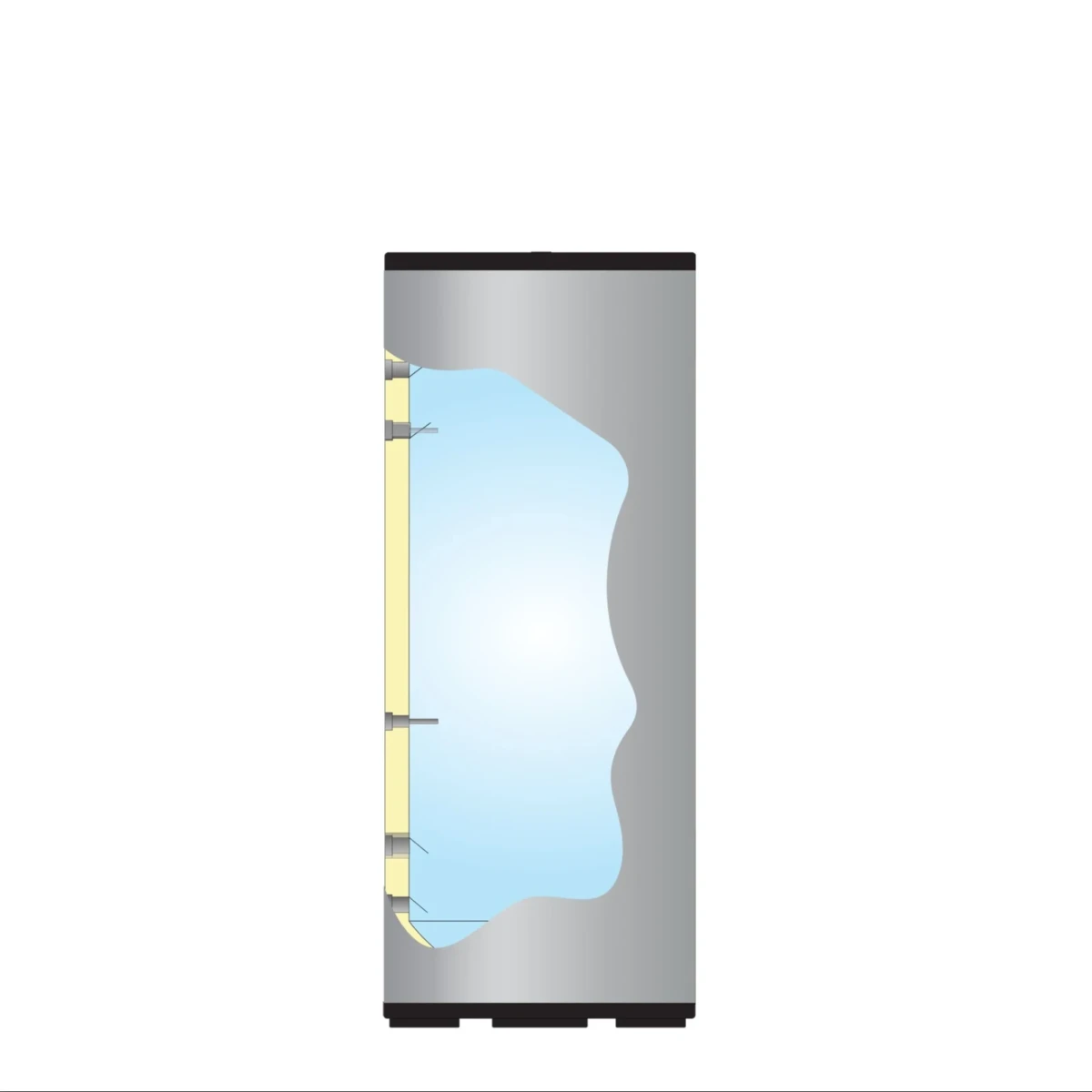 RVS buffervat BT-400 - 400L - Afbeelding 4