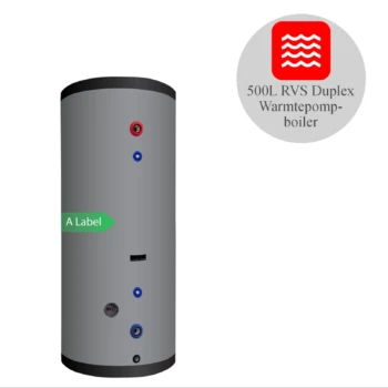 RVS boiler - 500L - 1 XL 28mm warmtewisselaar
