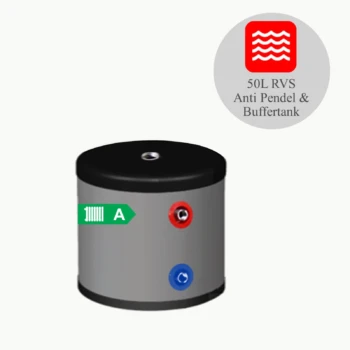 DUPLEX RVS Buffertank PWT-50/WM-C4 - 50L