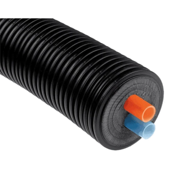 Terrendis voorgeïsoleerde dubbele verwarmingsleiding - 140 / 32 x 2.9mm - per meter