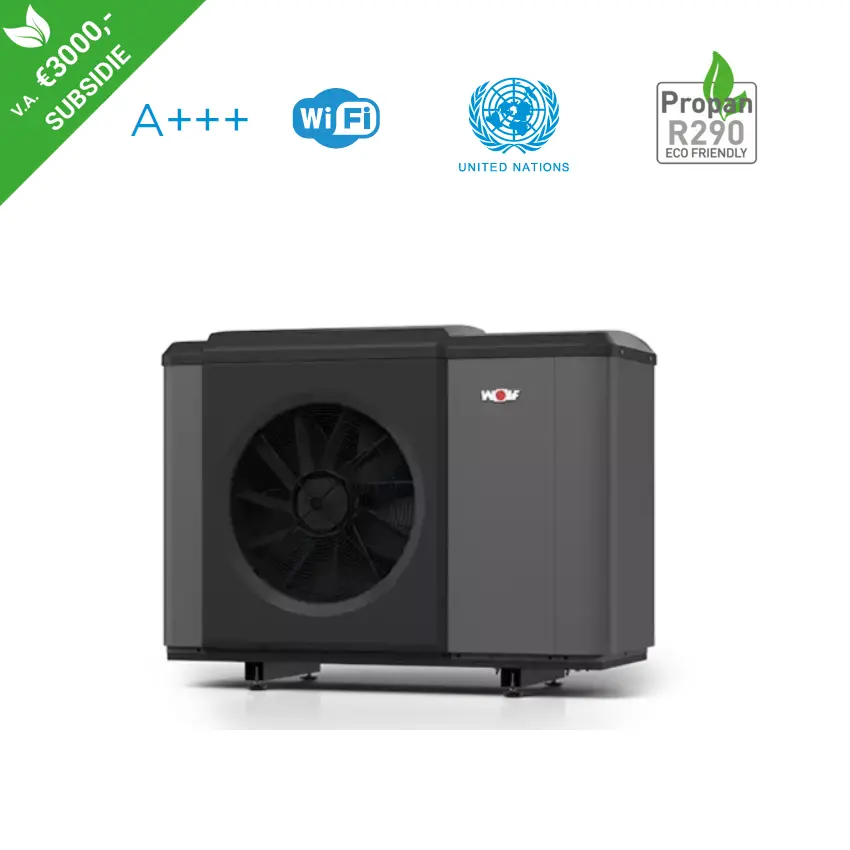WOLF CHA-Monoblock 10 lucht/water Propaan Warmtepomp - 10 kW